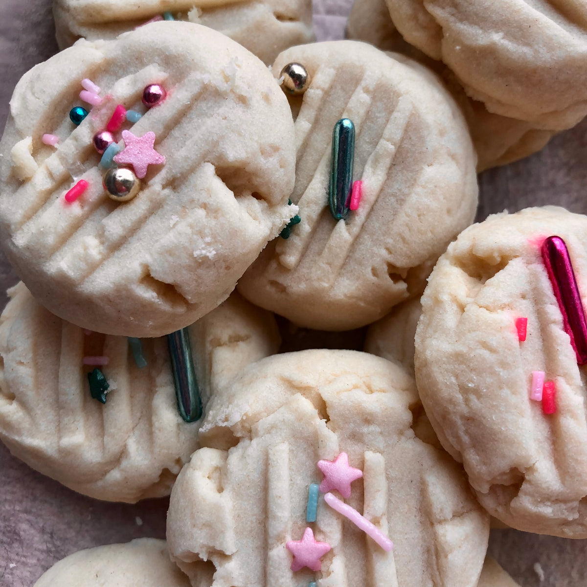 Whipped Shortbread Cookies